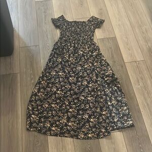 Floral Black Maxi Dress